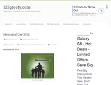 Tablet Screenshot of 123greety.com